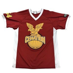 VTG Mens WWE John Cena Wrestling Jersey Shirt 54 Red Sz Large You Cant See Me